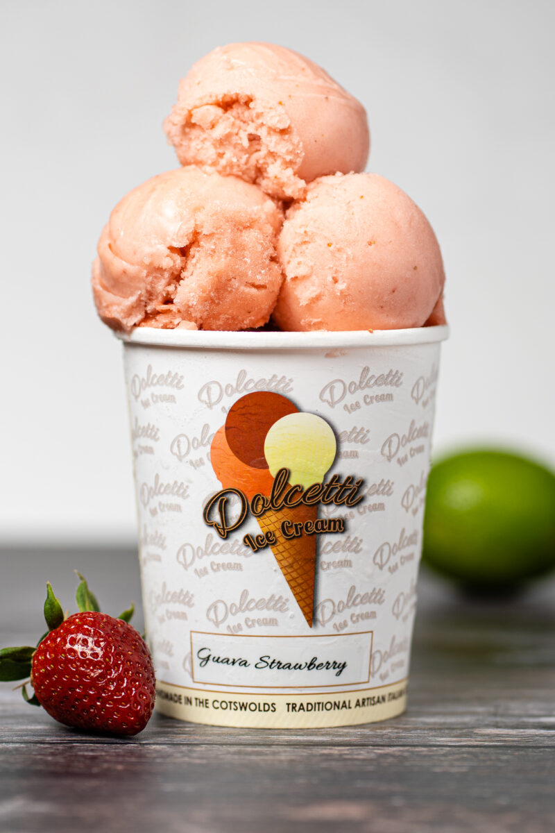 Guava Strawberry Sorbet Dolcetti Traditional Artisan Italian Gelato